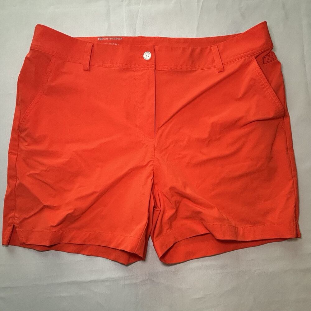 Cutter & Buck Drytec Women’s Shorts Size 14 Orange